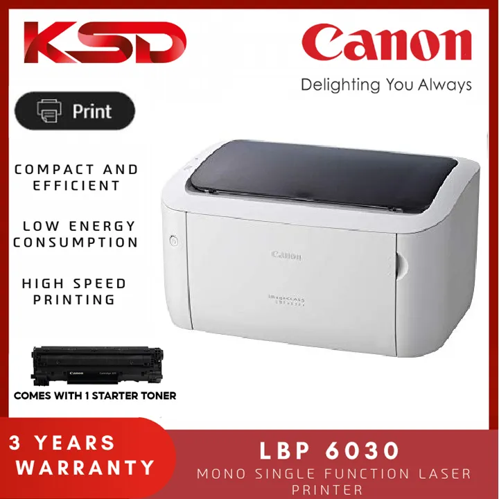 Canon LBP6030/LBP6030W Mono Single Function Laser Printer