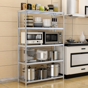 304 Stainless Steel Kitchen Rack: Heavy Duty Microwave Oven Rack & Space Saver