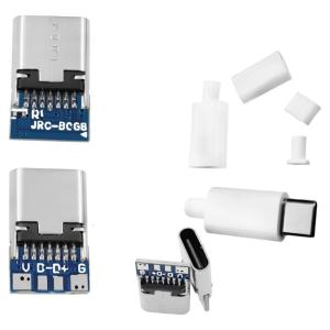 Nâng cấp 14pin TypeC giắc cắm cái 4 Hàn Pad Builtin điện trở đa chức năng Cổng kết nối cái dữ liệu sạc nhanh