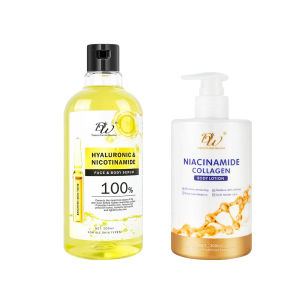 DW Body Moisturizing Whitening Lotion 300ml + DW Face & Body Speed Whitening Serum 500ml