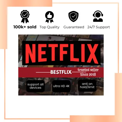 Netflix Premium BESTFLIX UHD 4K 1 Bulan Garansi Anti Limit Screen