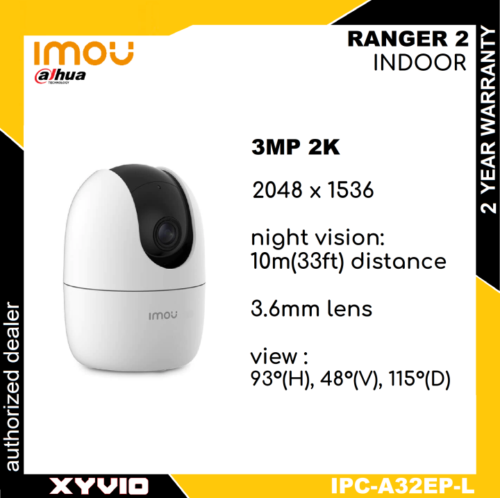 IMOU Dahua Ranger IPC-A32EP-L 3MP 2K Wireless IP AI Human