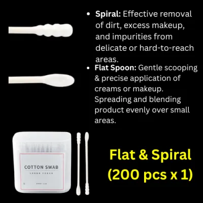 [SG INSTOCK] Dual Tips Paper Stick Cotton Bud (200 sticks) Multi-Function/ Beauty/ Facial/ Makeup Cotton Buds / Manicure Coloured Cotton Buds/ Cotton swabs/ Baby Cotton Buds/ Cotton Container/ Cotton Storage/ Medical Cotton Buds/ Ear Cleaning Cotton Buds
