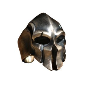 Sinboia Retro Sparta Silver Ring For Men Personality Mens Skull Ring Aesthetic Jewelry For Boys
