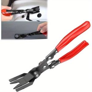 MODERNLUX Anti-Slip Grip Trim Removal Tool Steel Handheld Auto Clip Pliers Professional Panel Pry Bar Clip Removal Pliers for Car Interior
