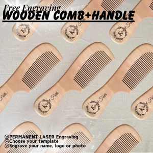 Ink And Style High quality Laser Engraved Personalized wooden Paddle Brush Name logo photo Souvenir giveaways corporate set gift set