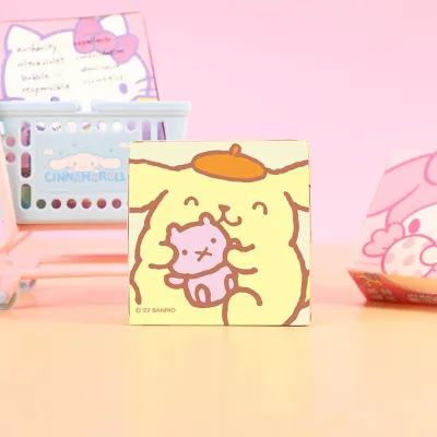 50Pcs Sanrio Sticky Notes Thickened N Times Sticker Memo Mini Notebook Cute Cartoon Stationery Kuromi Sticky Notes