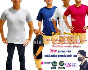 Kaos Oblong Pria Premium Cotton 30S: Fitur & Kelebihan