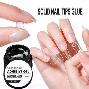 UV Solid Nail Tips Gel  Multi Functional Stick Adhesive Secure Solid Gel  Long Lasting Nail Glue