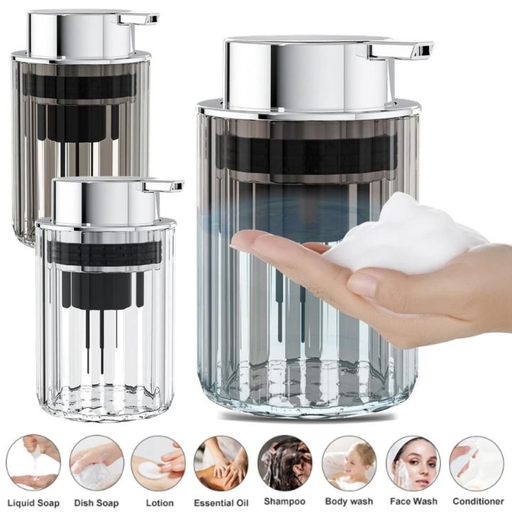 GIGBM Push-type Foaming Soap Dispenser Reusable Refillable Mousse ...