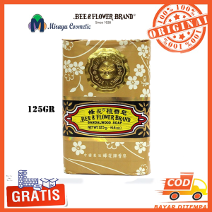 Bee Flower Import Cendana 125 gr - Sabun Tawon Cendana (Sandalwood) Original 125gr Besar Sabun Lebah