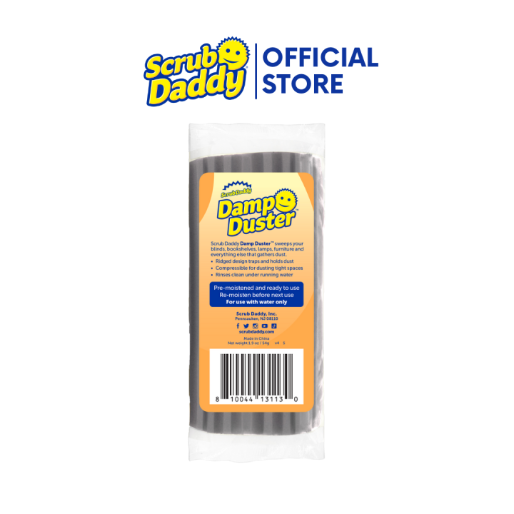 Scrub Daddy Damp Duster Grey Magical Dust Cleaning Sponge Lazada Ph 1642