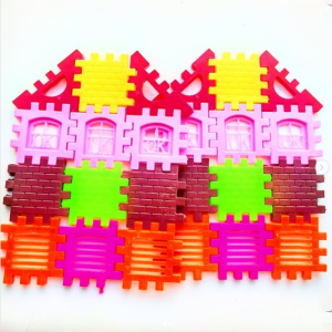 FS 645 Plastic House Puzzle Blocks (Sold per Pack) Educational Toy