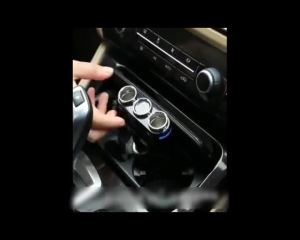 ที่ชาร์จไฟแช็กในรถยนต์ 2 พอร์ต USB 3 ช่องแยก DC 12~24V อะแดปเตอร์ไฟฟ้าอัตโนมัติ ปลั๊กชาร์จซิการ์ความเร็วสูง