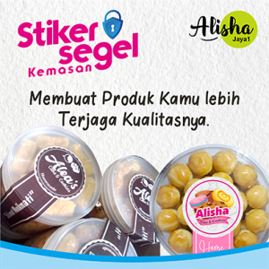 STIKER SEGEL MAKANAN TOPLES & BOTOL KEMASAN MURAH.Stiker Segel Produk Custom Untuk Toples Jar Botol Makanan Minuman Kuker Dessert Bisa Pakai Desain Sendiri.