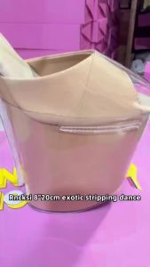 Rncksi 7"17cm Exotic Style Stripping Dance Boots Shoe Covers Clear PVC Steel Thick Sole Protection Toe Protector Guangdong