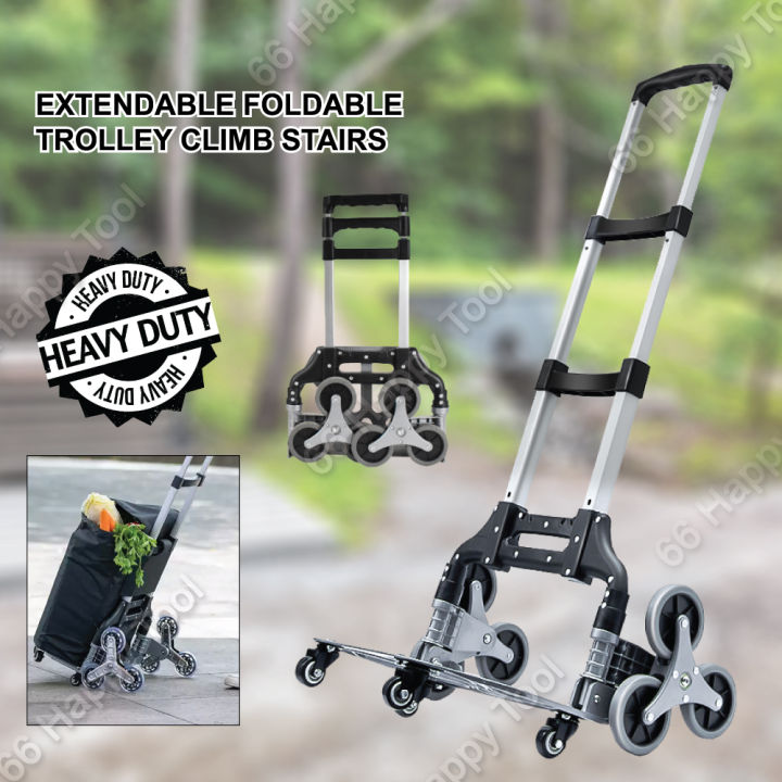 Multipurpose Foldable Trolley Climb Stairs Extendable Heavy Duty