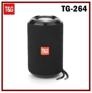T&G TG264 V5.0 TWS Multi-Function with Strap support USB/TF Card/FM Radio/AUX Function Portable Bluetooth Speaker