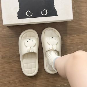 Free Shipping Cartoon Rabbit-Themed Cute Slippers WomenS Thick-Soled Flip-Flops Outdoor Sandals Indoor And Home Slippers Beach Sandals