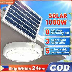 【Warranty】Solar Ceiling Light 8000W Indoor Outdoor solar lights inside the house home Bedroom Stair Balcony lamp original LED waterproof IP67 Dust andmosquito prevent Power cord Automatically up Dimmable Remote Control COD