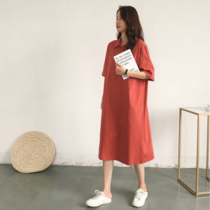 LH.Sunday เดรสยาวทรงปล่อยใส่สบาย ชิวๆแมทช์กับรองเท้าผ้าใบสายลุยปังไปเลยจ้า เดรสออกเดท