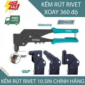 Kềm rút đinh rivet 10.5IN Đầu có khả năng xoay được Sản phẩm có độ bền cao chính hãng của TOTAL THT32106