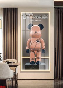 [160 X 60cm] bộ tranh GẤU KAWS BEARICK hot trend  tranh 3d Tráng gương treo tường trang trí phòng khách  có sẵn móc treo và đinh chuyên dụng khônng cần khoan tường"