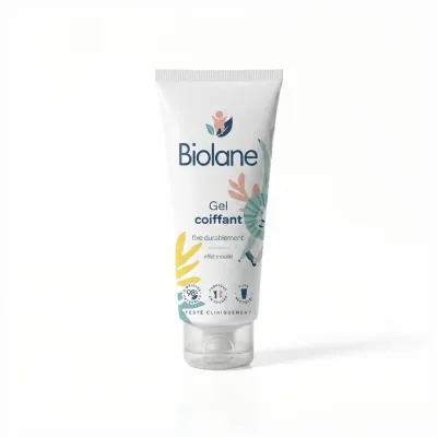 Biolane Styling Hair Gel 100ml – Hypoallergenic Natural Ingredients for Gentle Baby Hair Styling