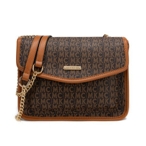 MKMC Tas Selempang Wanita Kekinian Terbaru Shoulderbag Fashion Tali Rantai Tas Bahu Wanita Kerja Kulit Multifungsi Kancing Magnet Kerja Makeup Top Handle Bag COD