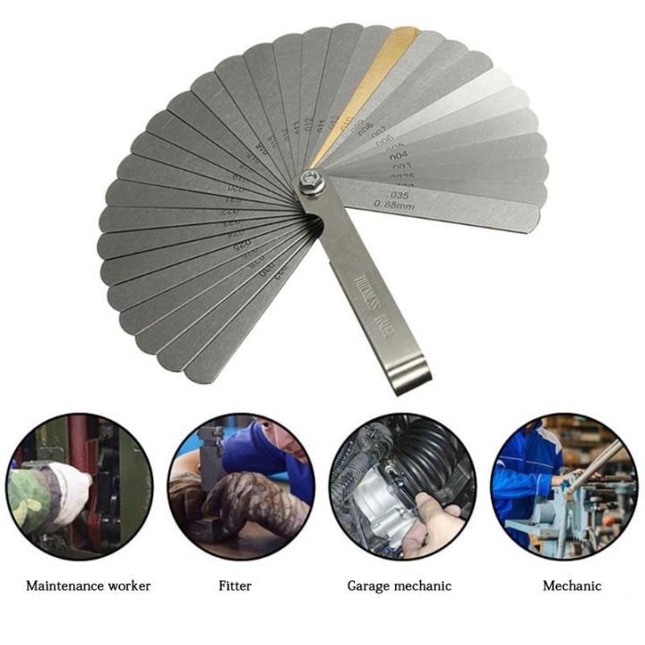 32 Blades 0.04mm0.88mm/0015035 High Precision Feeler Gauge / Kit