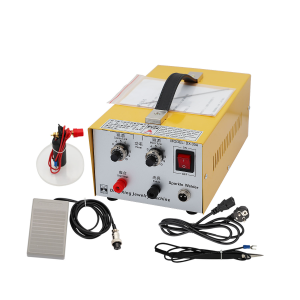 PHYHOO 220V 30A Jewelry Spot Welder for Gold & Silver Jewelry Metal Material Welding Pulse 30A Electric Spot Welding Machine