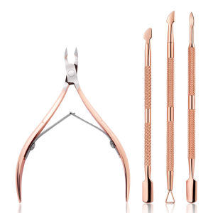 2/3/4Pcs Stainless Steel Nail Cuticle Remover Cutter Clippers Tool for Gel Nail Art Fingernails Toenails