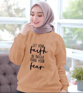 COLLECTION VICTORY - BAJU FEAR TERBARU - KAOS DISTRO LENGAN PANJANG CEWEK MASA KINI
