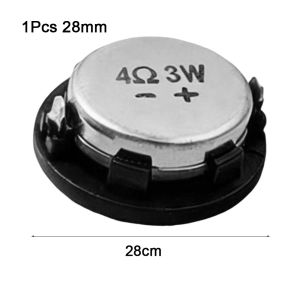 COOLSOOL 1/2Pcs 1Inch Mini Full Range Speaker 4Ohm 3W 20/24/28mm Neodymium Loudspeaker Durable Bass Effect Home Theater DIY Speaker for Bluetooth Compatible Speaker Audio Equipment DIY Accessories