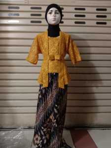 Kebaya Anak Perempuan Kutubaru Brokat Lengan Pendek Rok Duyung Pesta Wisuda TK SD Usia 5 8 712 Tahun
