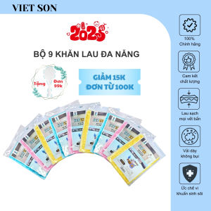 Bộ 9 Khăn Lau Bếp Việt Son Siêu Sạch