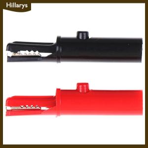 [Hillarys] 2Pcs push button type full protective alligator clip for professional multimeter