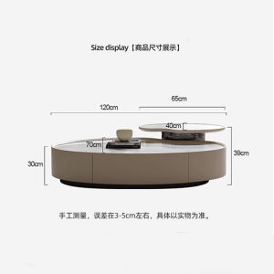 Coffee Table Special-Shaped Cashew Nut Slate Coffee Table Oval Creative Designer Coffee Table Living Room