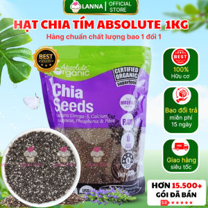 [TOP CHẤT LƯỢNG] Hạt Chia Úc Absolute Organic 1KG Sạch Đều Đẹp Detox Ăn Kiêng Giảm Cân Thanh Nhiệt Đẹp Da -Lanna Store