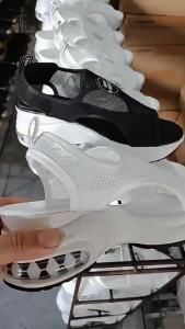 [Free Shipping] WomenS Wedge Sandals Thick-Soled 2026 Summer New Style Fashionable Soft-Soled Height-Increasing Platform Sole Hollowed-Out Breathable Mesh Sandals