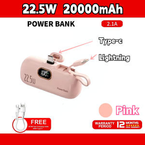 [SG STOCK]22.5W 20000 mAh POWER BANK FAST CHARGING CAPSULE LIPSTICK SMALL MINI PORTABLE CHARGER  Pocket power bank lipstick power bank CCC certification suitable for Apple/Android Can be carried on the planet