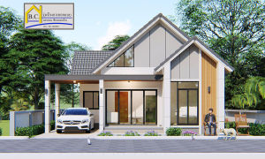 บ้านชั้นเดียวสไตล์นอร์ดิก  2 ห้องนอน 1 ห้องน้ำ