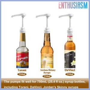 【Enthusiasm】🌟🌟【Hot Sale】🎈 1PC Syrup Pumps Dispenser Replacement Sauce Pressure Nozzle Bottle Pump Containers for Coffee Kitchen Seasoning Liquid