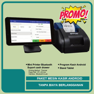 Mesin / Alat Kasir Android Toko Retail POS - Paket Standard