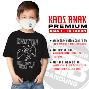 kaos anak band led zeppelin logo rock legend kid  t shirt laki-laki perempuan cowok cewek premium
