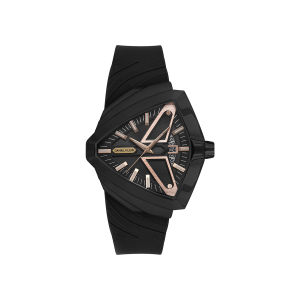 Daniel Klein Men Analog Black Silicone Watch DK.1.13859