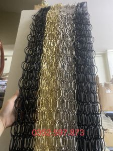móc treo quần áo dây xích kim loại chất liệu inox màu vàngbạc không rỉ dài 1m phụ kiện cho cửa hàng shop thời trang