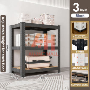 【Load 600KG】Adjustable Height Steel Rack Boltless Rack 5 Layer Heavy Duty Stante Organizer Warehouse