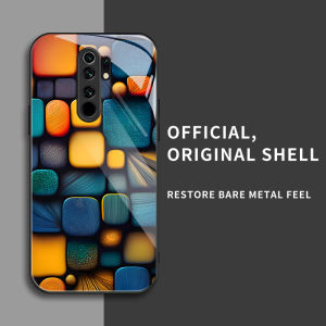 สำหรับ Xiaomi Poco M2 เคสศัพท์ป้องกันการตกที่มีสี่เหลี่ยมเล็กๆ สีสันสดใส บุคลิกทันสมัย