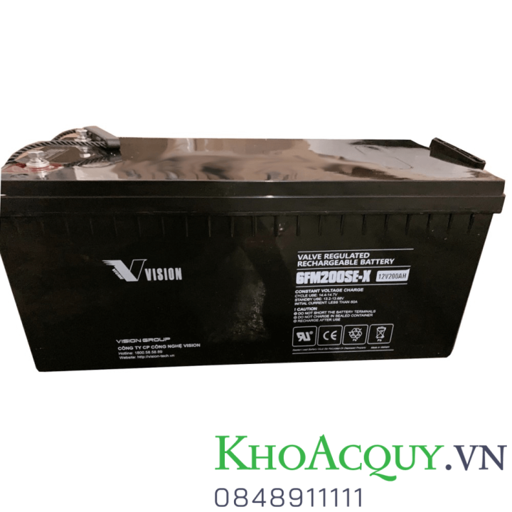 Ắc quy viễn thông Vision 6FM200SE-X 12V 200AH